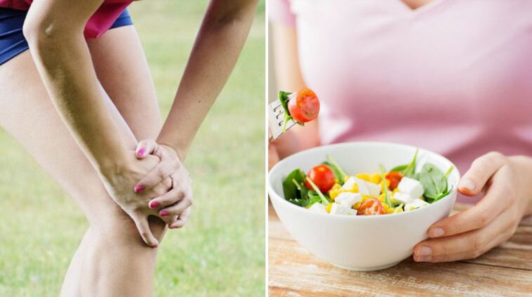 Vegetable salad cure knee arthritis